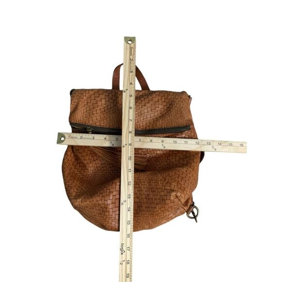 Unique Patricia Nash Brown Braided Leather Convertible Shoulder Bag backpack Ret - Picture 16 of 16